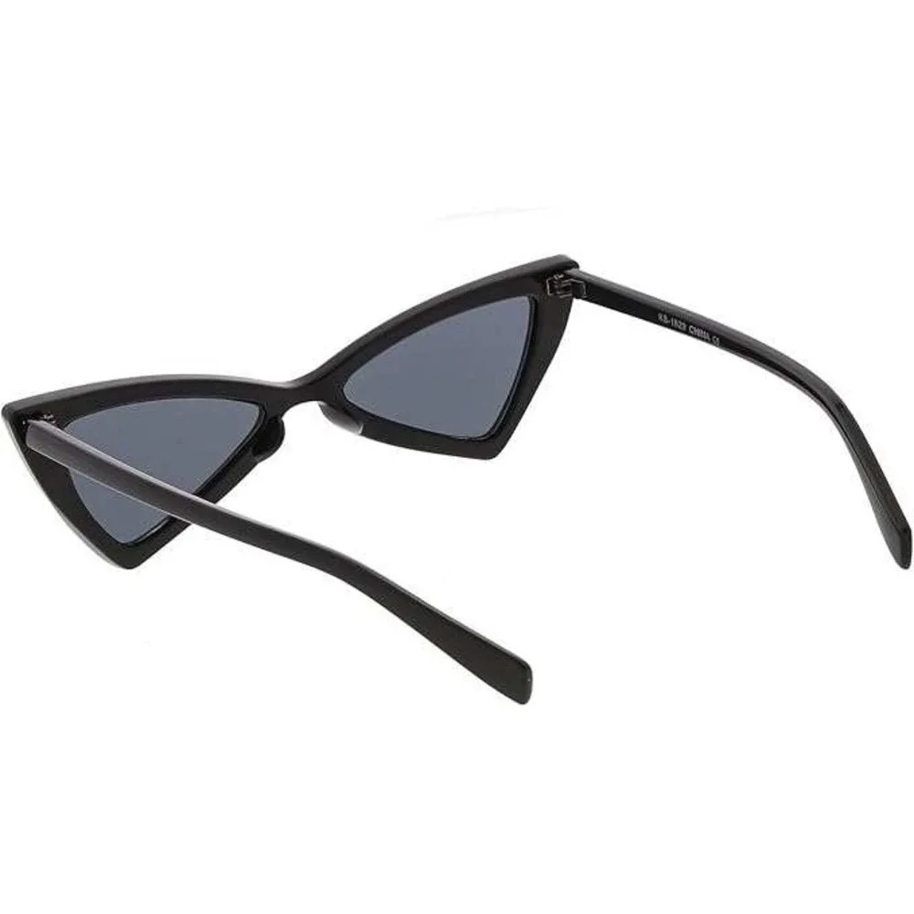 Cat Eye Sunglasses Women Fashion Trendy Designer Vintage Style Black Frame Gafas